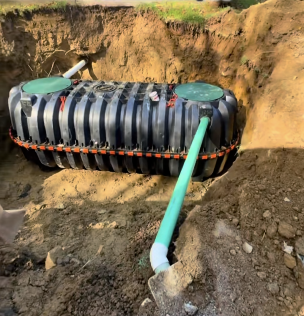 Complete septic replacement excavation in Moodus, Connecticut